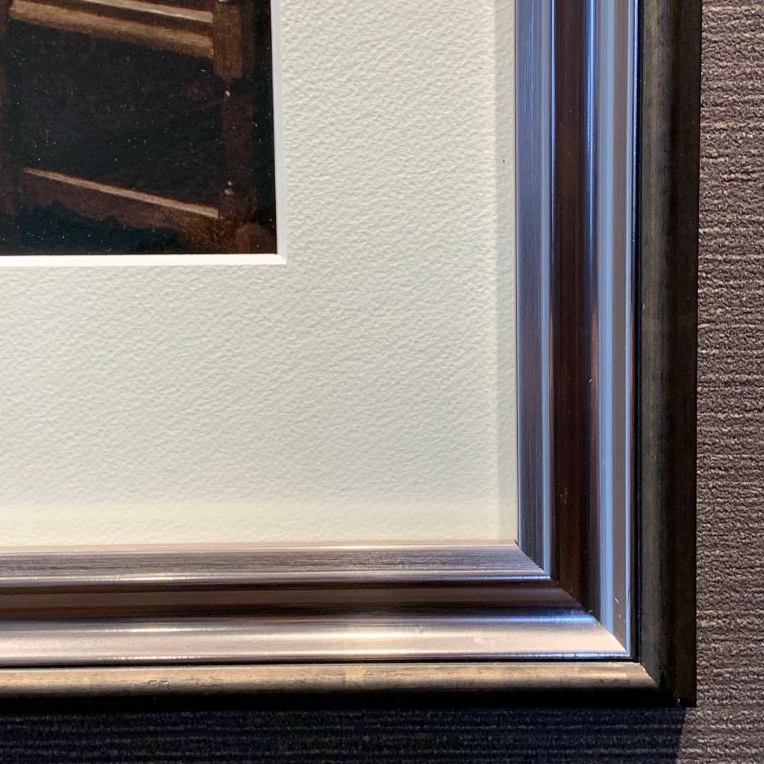 ヨハネス・フェルメール 「手紙を書く女と召使い」 18/250 シルク