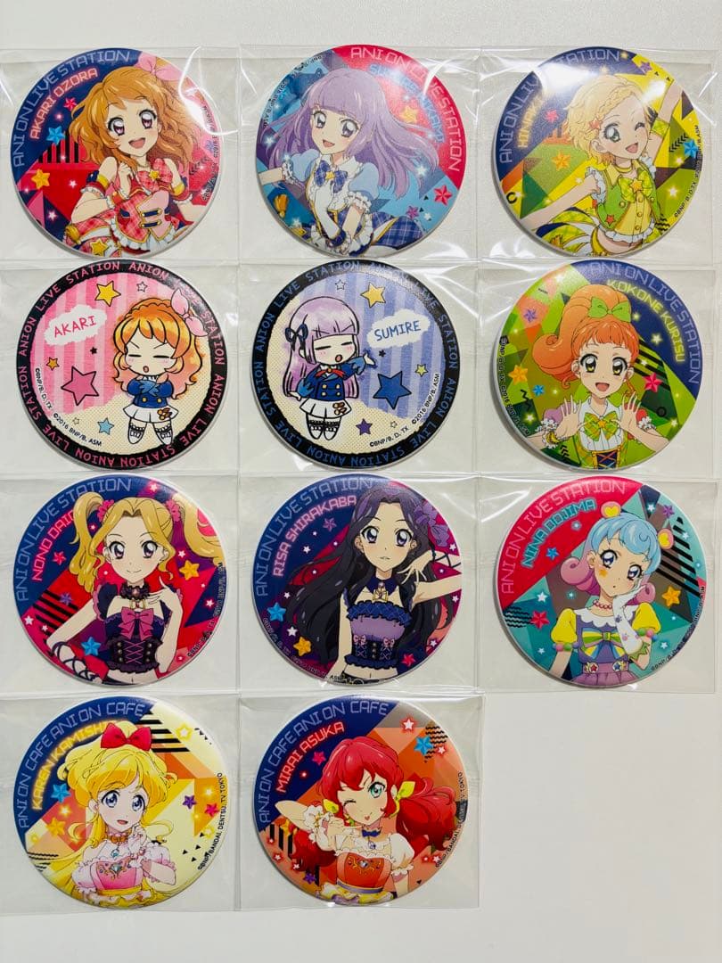 アイカツ アニON マグバッジ マグネット 缶バッジ