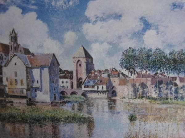 アルフレッド・シスレー、「MORET-SUR-LOING」、海外版超希少レゾネ