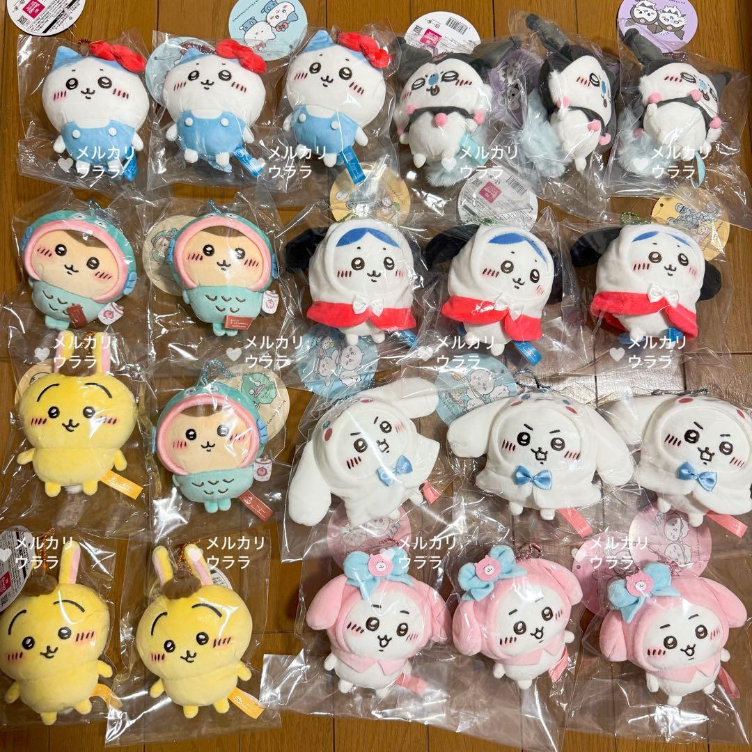 ちいかわ✕サンリオキャラクターズ ぷちミニマスコット 3セット 21点