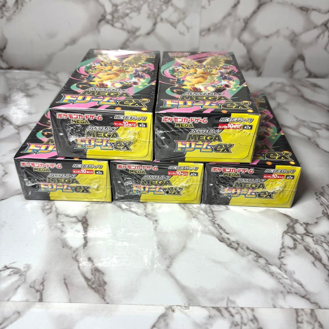 5box シュリンク付 MEGAドリームex 一次流通品 ポケモン　値引き不可 5box シュリンク付 MEGAドリームex 一次流通品 ポケモン 値引き不可