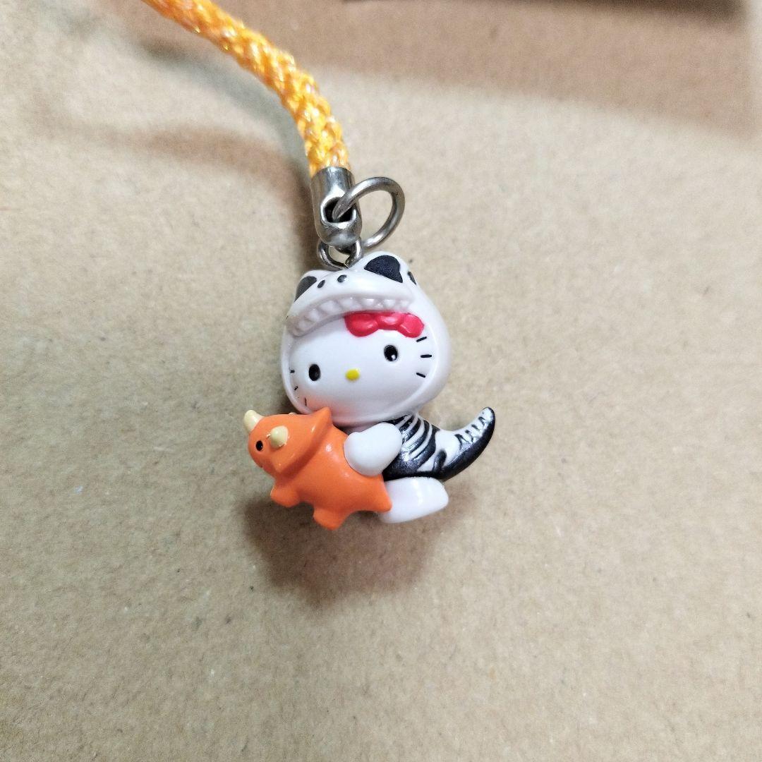 ハローキティ ストラップ ダイナソーエキスポ2011 根付け