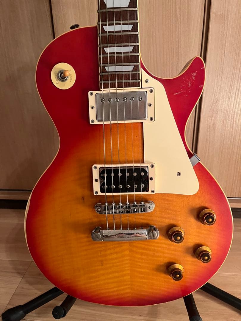 Fresher レスポールタイプ チェリーサンバースト ケース付 - メルカリ