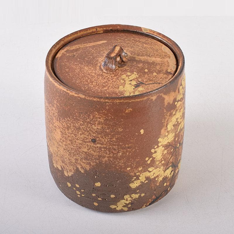 TM 様専用益子焼 吉川水城作 金彩草文水指 共箱 C 7968 - メルカリ