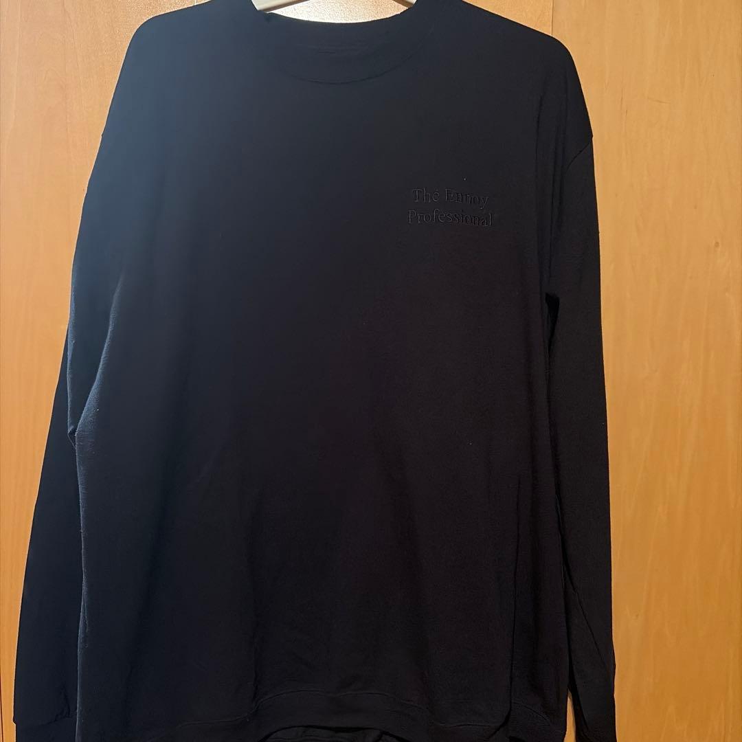 Ennoy Long sleeve hem rib tee Black - メルカリ