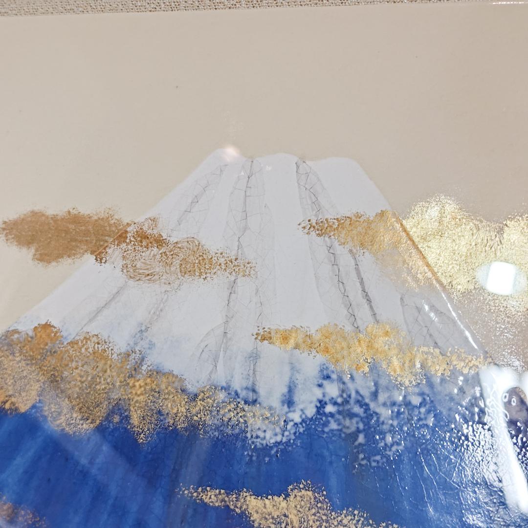 値下げ【新品】陶額 富士金雲 陶板 和風 インテリアの通販はau PAY