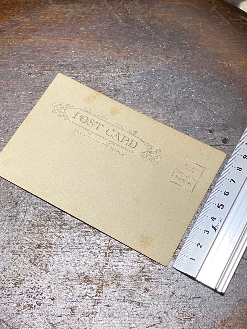 1905s´ビンテージポストカードアンティーク骸骨と薬瓶のポストカード