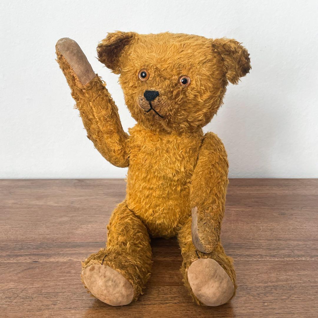 ドイツ くまのぬいぐるみ①】アンティーク テディベア