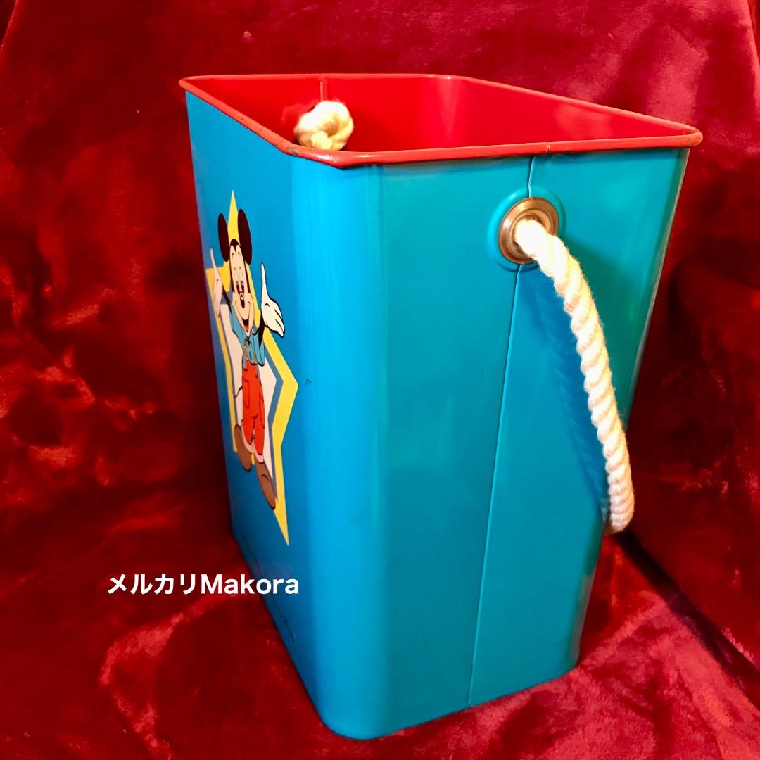 【2個】ディズニー　ミッキー&ドナルド　ロープバケット　レア年代物