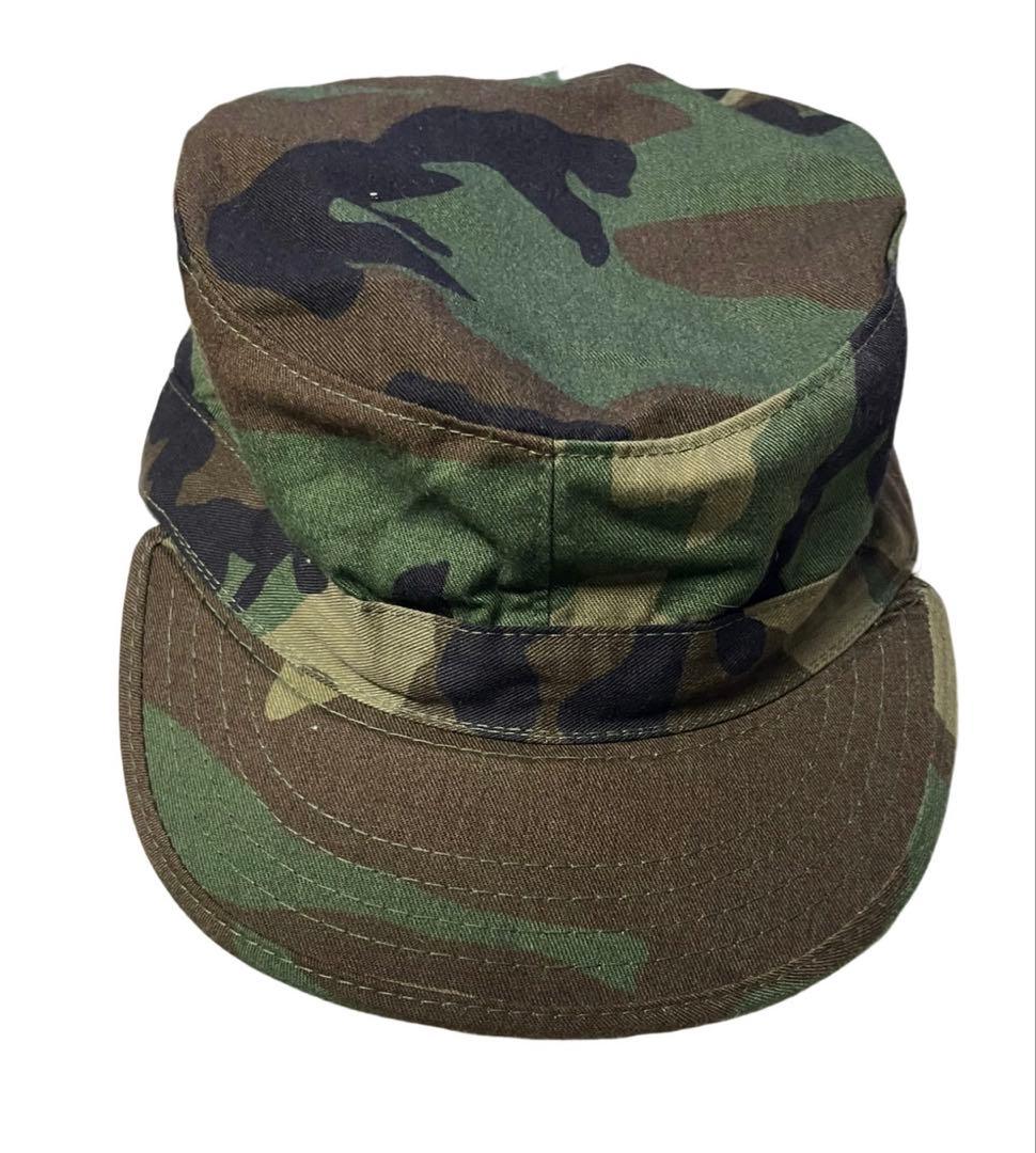 米軍陸軍本物ウッドランド迷彩キャップ89年官給品7-12サイズ