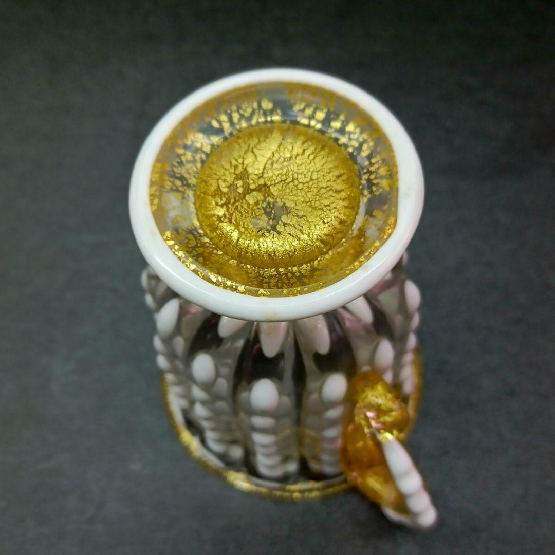 工芸】☆ 岩田久利 作 金彩 白玉 飾壺 ジョッキ グラス ☆ マグカップ