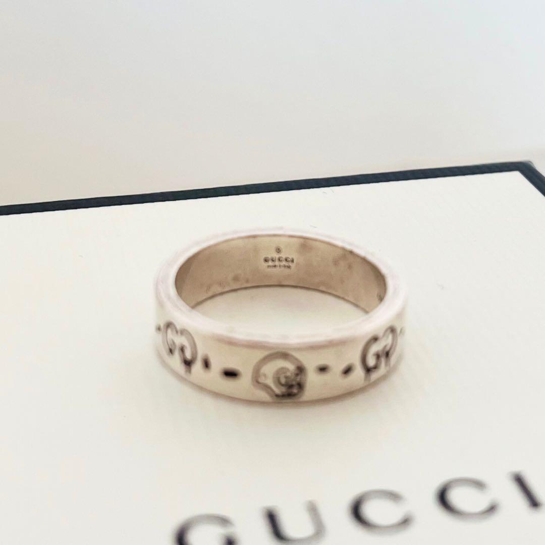 箱・袋付き GUCCI 指輪 19 ゴーストリング シルバー925