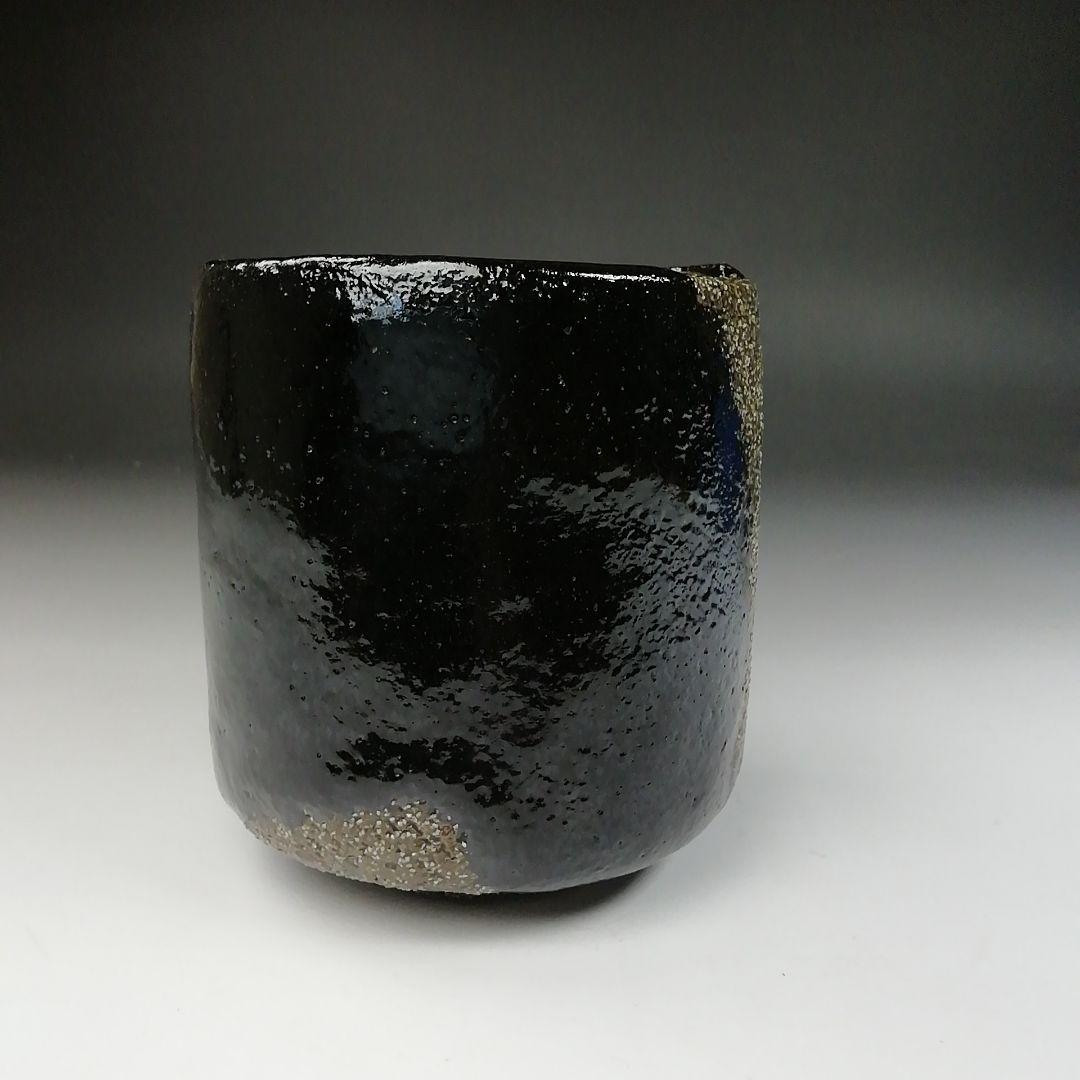 T448 茶碗 『空中寒月写』『押小路窯 庄左ェ門 造』 共箱 抹茶碗