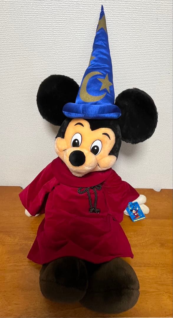 ミッキーマウス ぬいぐるみ 魔法使いの弟子 ファンタジア 大きめ 特大