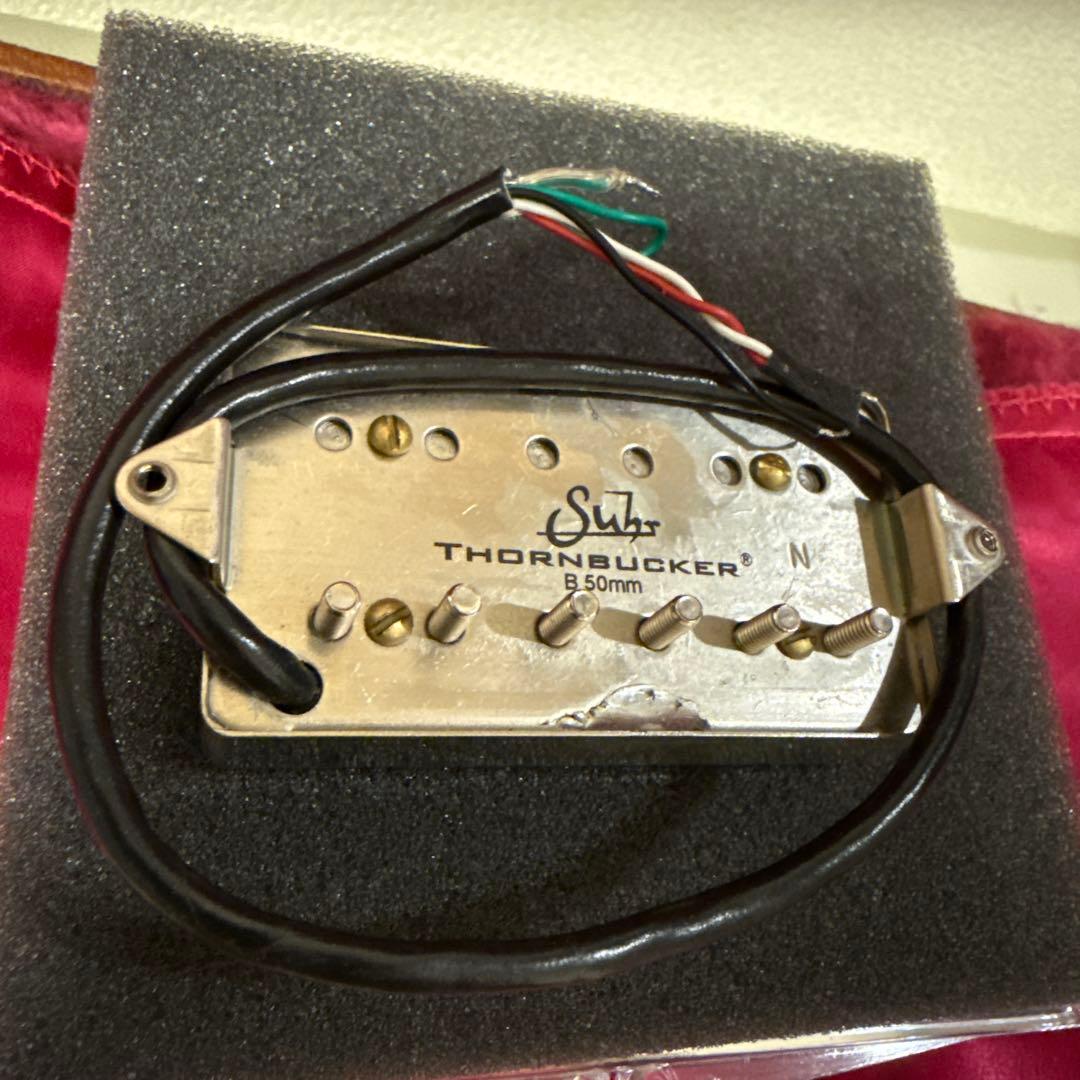 ギター SUHR Thornbucker Bridge 50mm Raw Nickel