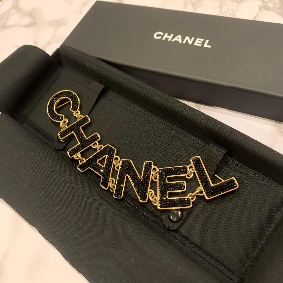 専用です シャネル　CHANEL ロゴ　ブラッククリスタル　立体ブローチ　美品 楽天市場】シャネル ブローチ クリスタルの通販