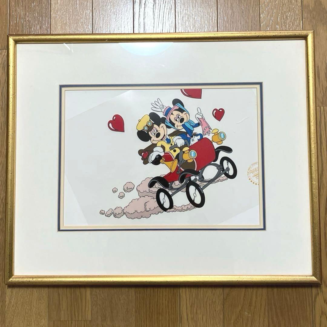 DISNEY ディズニー セル画 セリグラフミッキー&ミニー サンデー