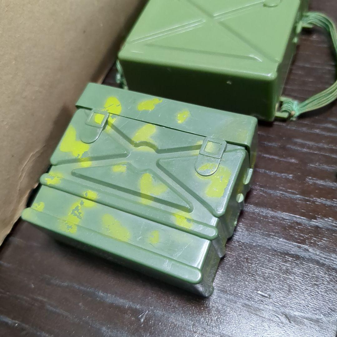 60年代ハスブロ　GIJOE （giジョー）箱付き 通信器　背嚢　ポンチョなど