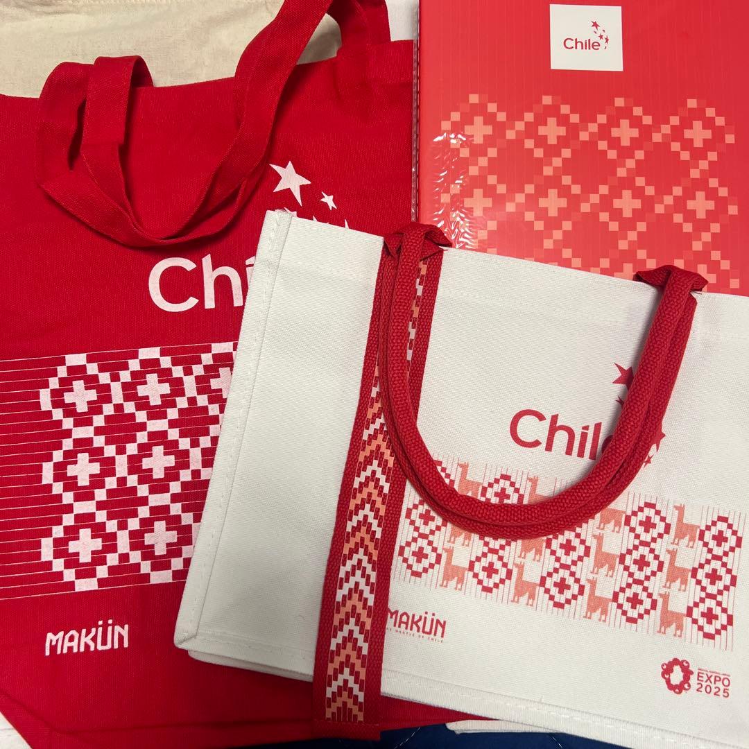 非売品EXPO チリ トートバック2種類 ノート 風車 うちわもセット