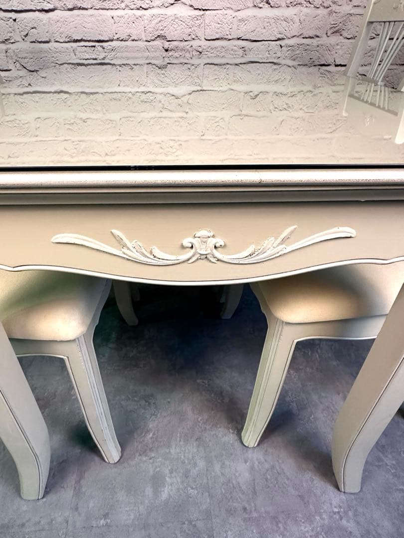 【フランス製】Country Corner ダイニングセット　テーブル＋椅子4脚