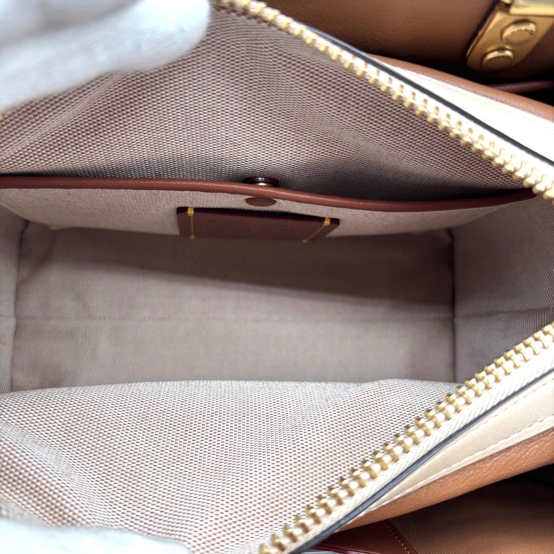 未使用に近い コーチ 2way ローグ トムウェッセルマン リップ柄 バッグ