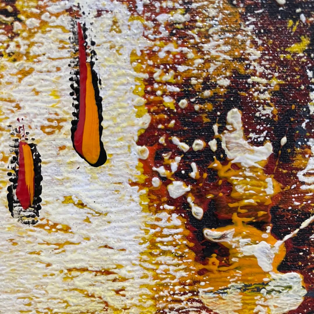 セール　モダンアート　インテリア　抽象画　油絵　アジアン　バリ　2枚