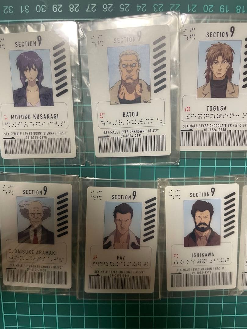 攻殻機動隊　DVD特典キャラクターIDカード