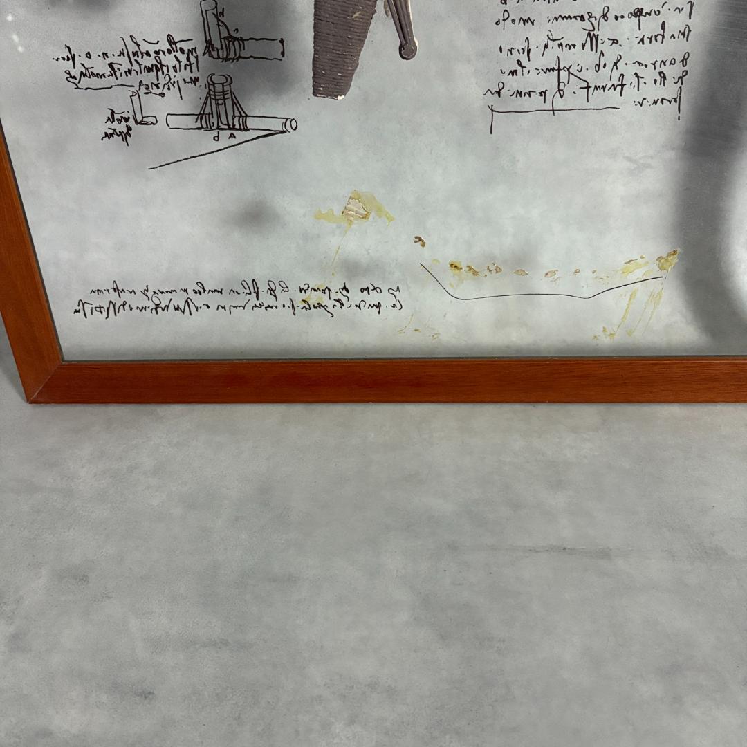 レオナルド・ダ・ヴィンチ 飛行機械模型 額装アート レオナルド・ダ