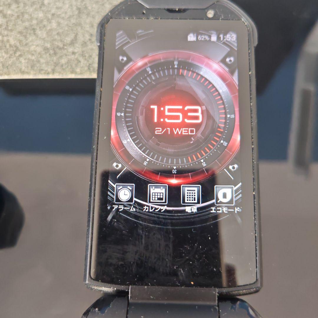 TORQUE X01 折りたたみ式携帯電話 レッドau by 京セラ