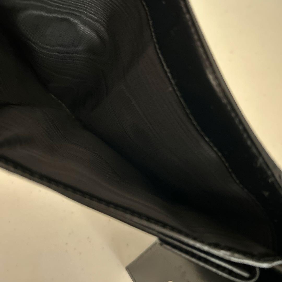 【未使用難あり】PRADA 三つ折り財布 ブラック