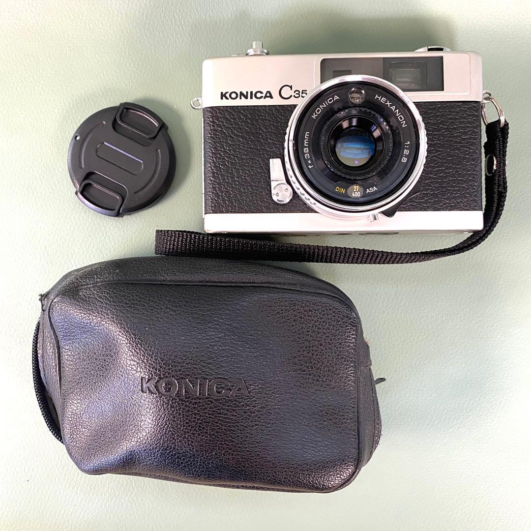 作動保証1ヶ月】整備済、完動品/ コニカ Konica C35 初期型