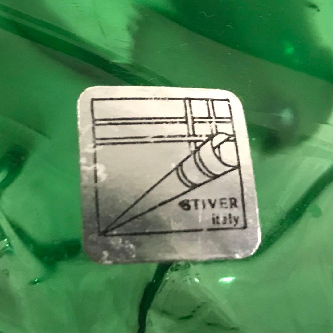 超希少品 】70's STIVER ITALY 大型 花瓶 クリスタル 緑 - メルカリ