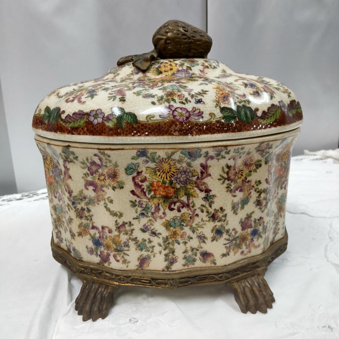 いちご シノワズリ ボックス オリエンタル インテリア アンティーク