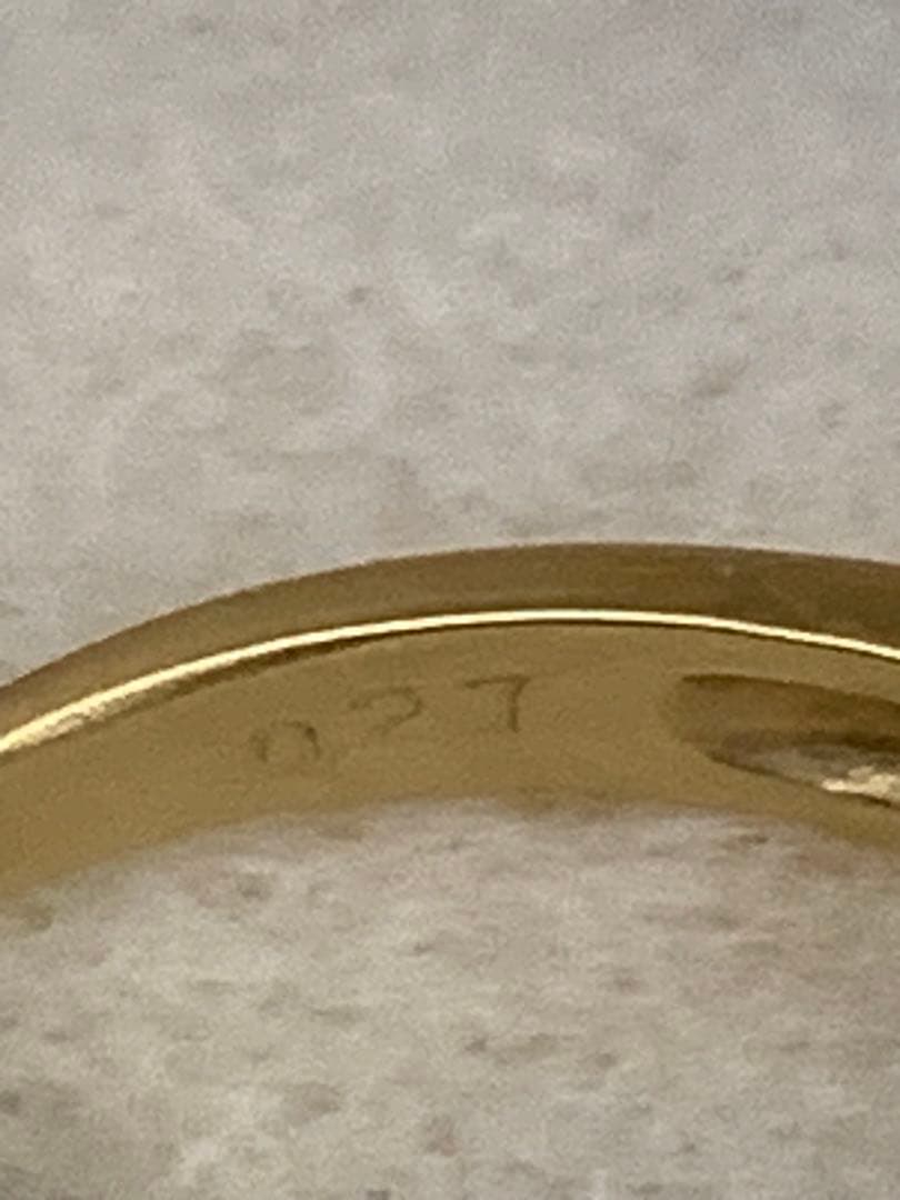 k18ルビー とダイヤモンド ？リング ゴールド　13号