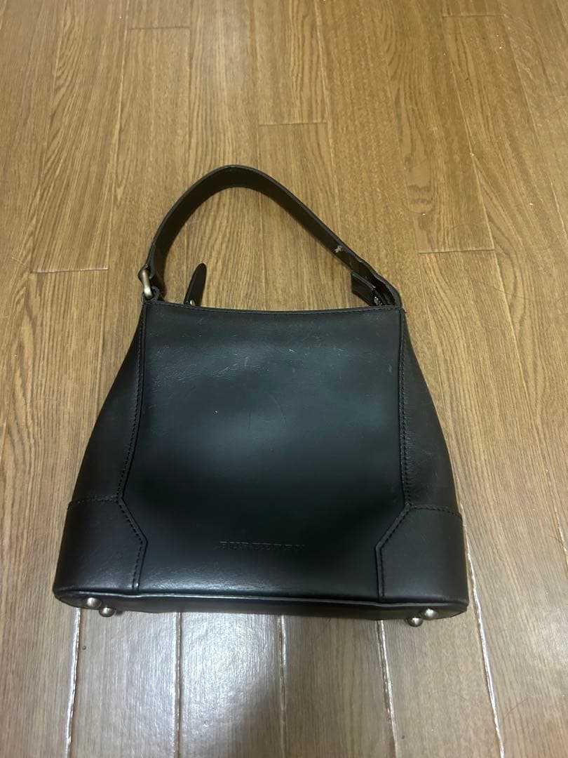 BURBERRY ハンドバッグ BURBERRY 極美品 2way バイカラー タイトルバッグ ハンド バーバリ