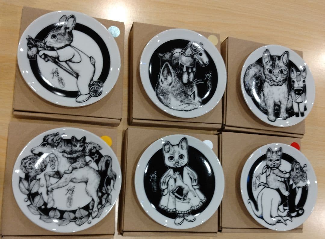 ヒグチユウコ 豆皿 ノベルティ 午皿 6皿 ボリス雑貨店 - メルカリ