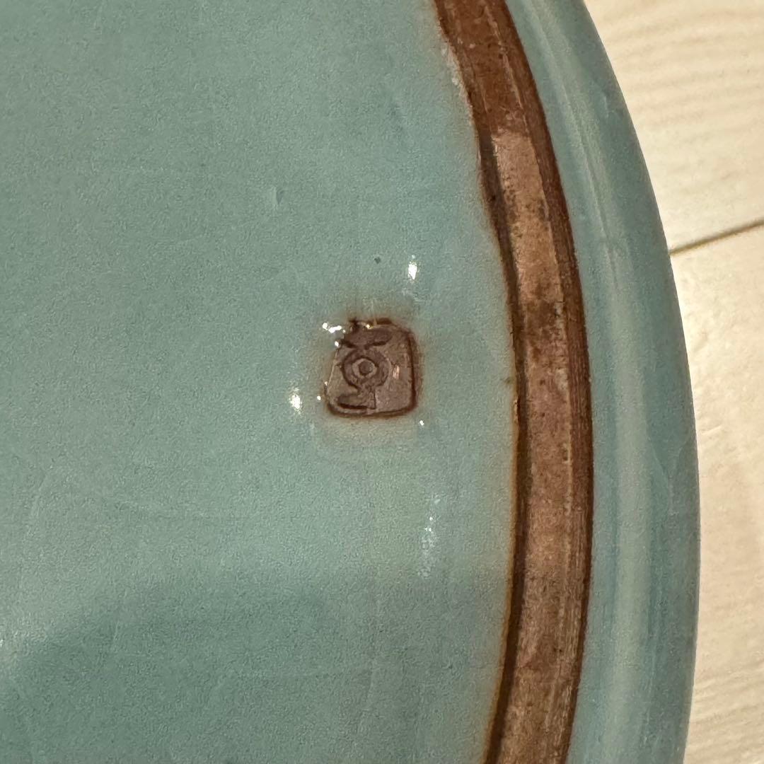 青磁 飾り壺小野卓