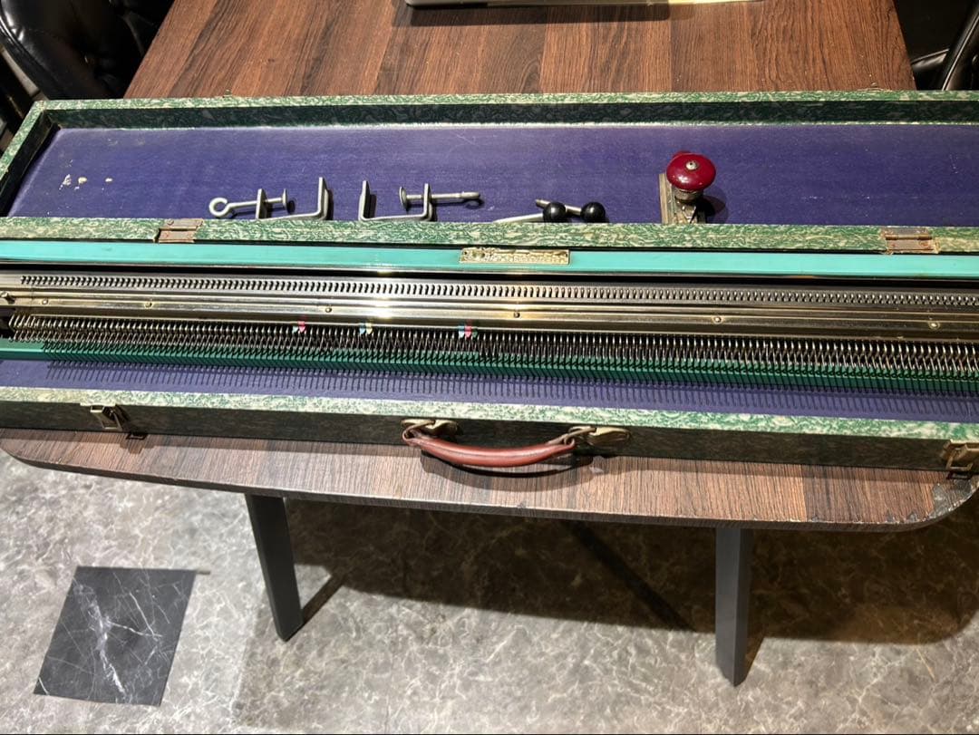 編み機 ユニーク アンティーク 昭和 レトロ 超希少 高速編み機 木箱