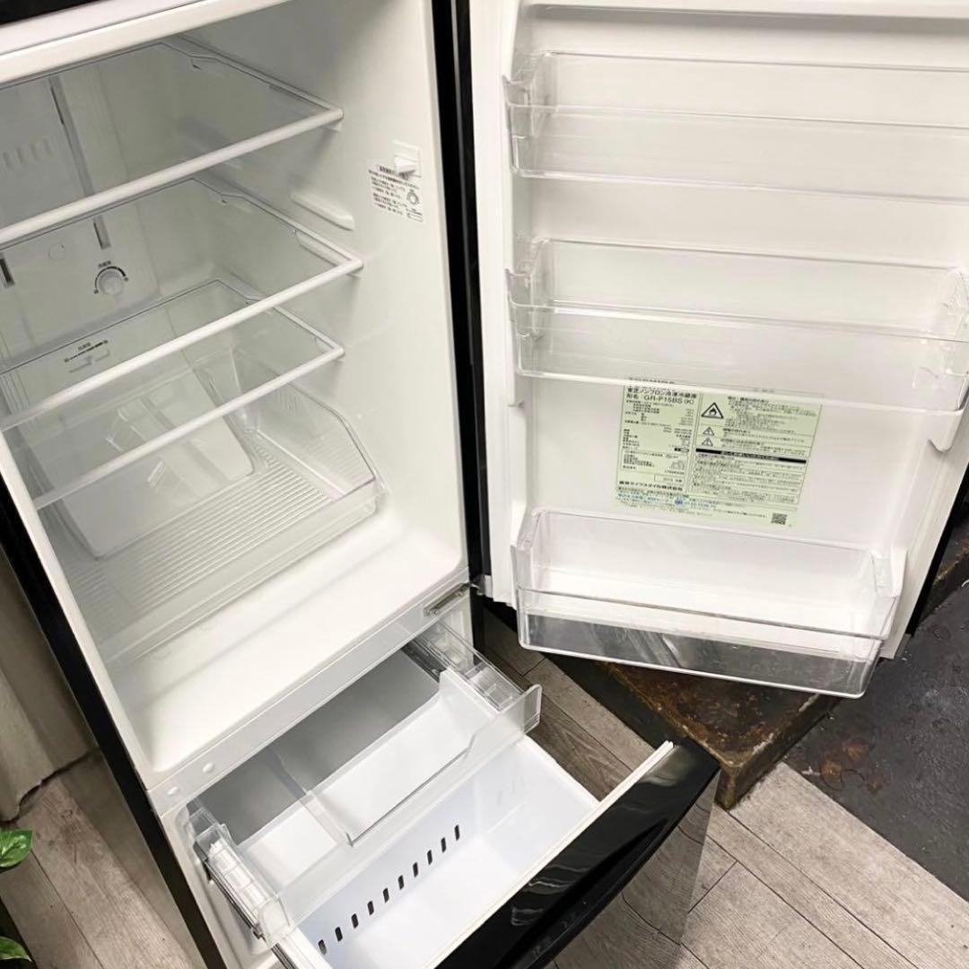 人気のブラック家電！ちょっとだけ大きめの153Lが使いやすい♪2ドア冷凍