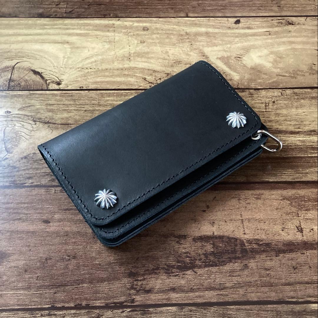 【お札を折らずに収納】COW CRUST トラッカーウォレット150（ミドル）