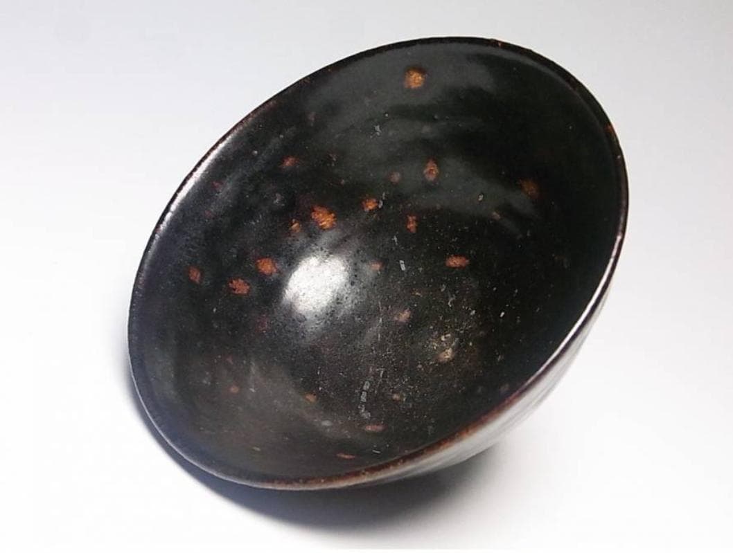 高麗天目茶碗｜李朝時代・黒釉・箱書あり 朝鮮古陶磁器 李