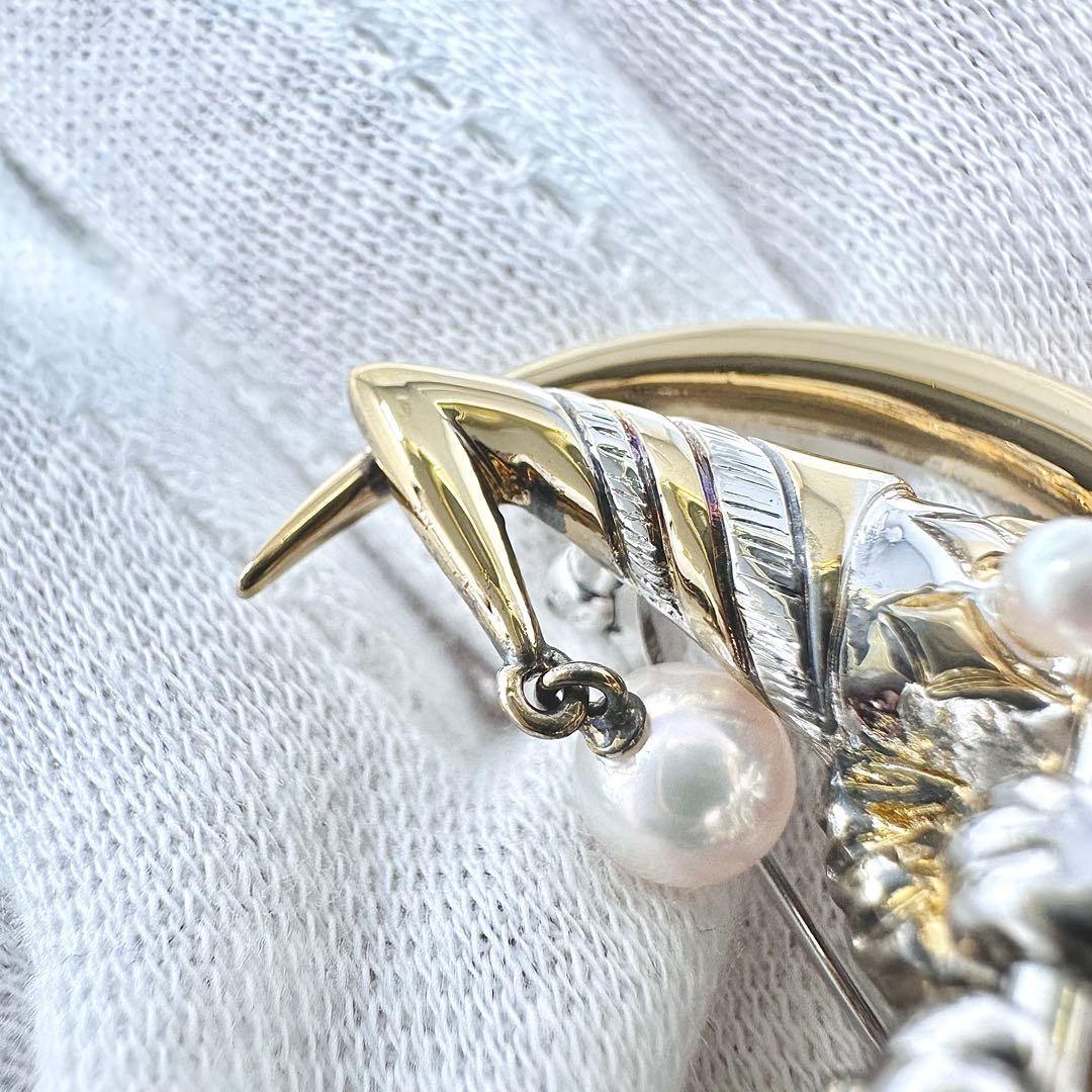 ペンギンちゃん様 MIKIMOTO ブローチ ピエロ パール 真珠 シルバー