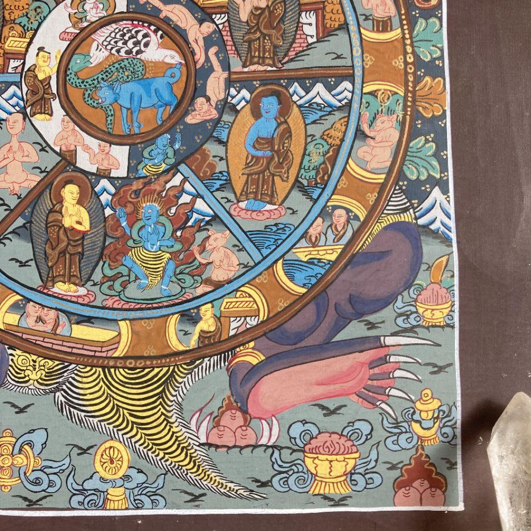 タンカペイント　六道輪廻