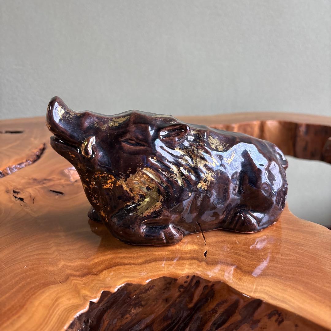 六兵衛窯 干支置物 「晨亥」亥年 清水焼 陶芸 たち吉 共箱 - メルカリ