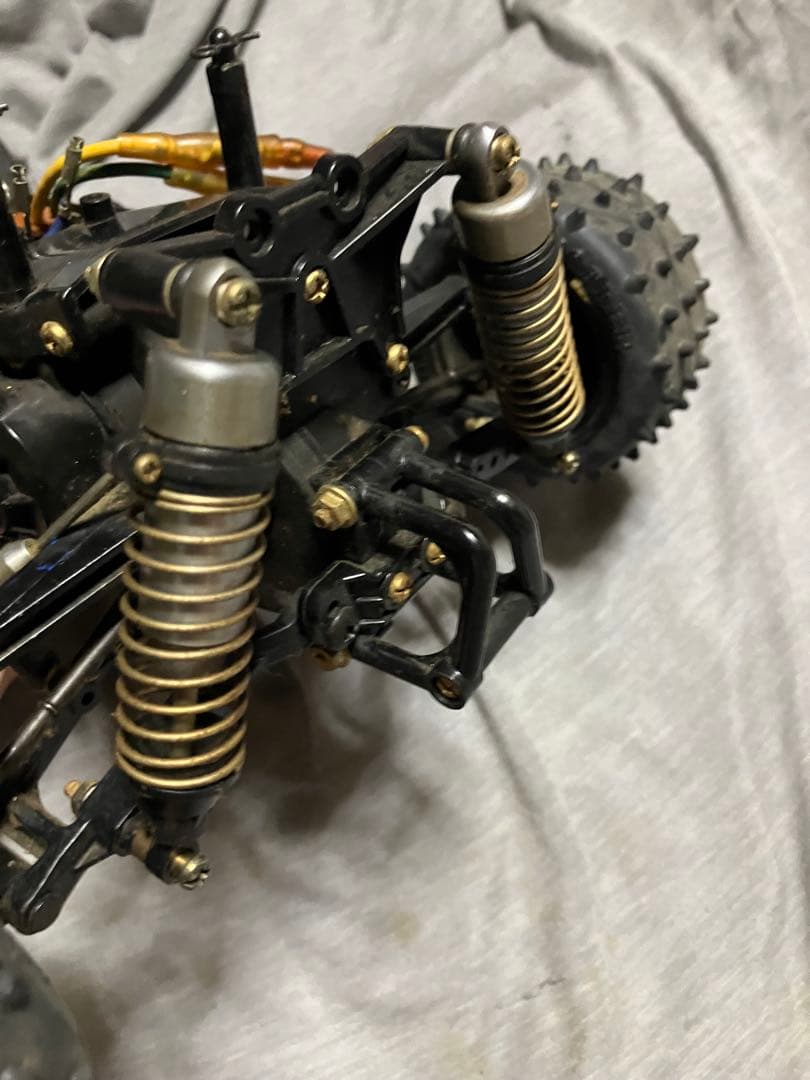タミヤ 当時物　タミヤオプションダンパー、ダイナテックモーター　ジャンク品