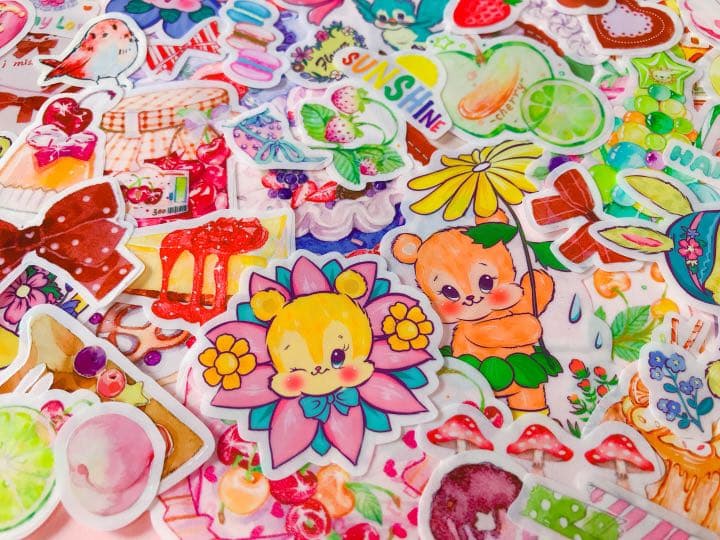 チェリー様専用❤️フレークシール( ⸝⸝•ᴗ•⸝⸝ )カラフルなレトロ