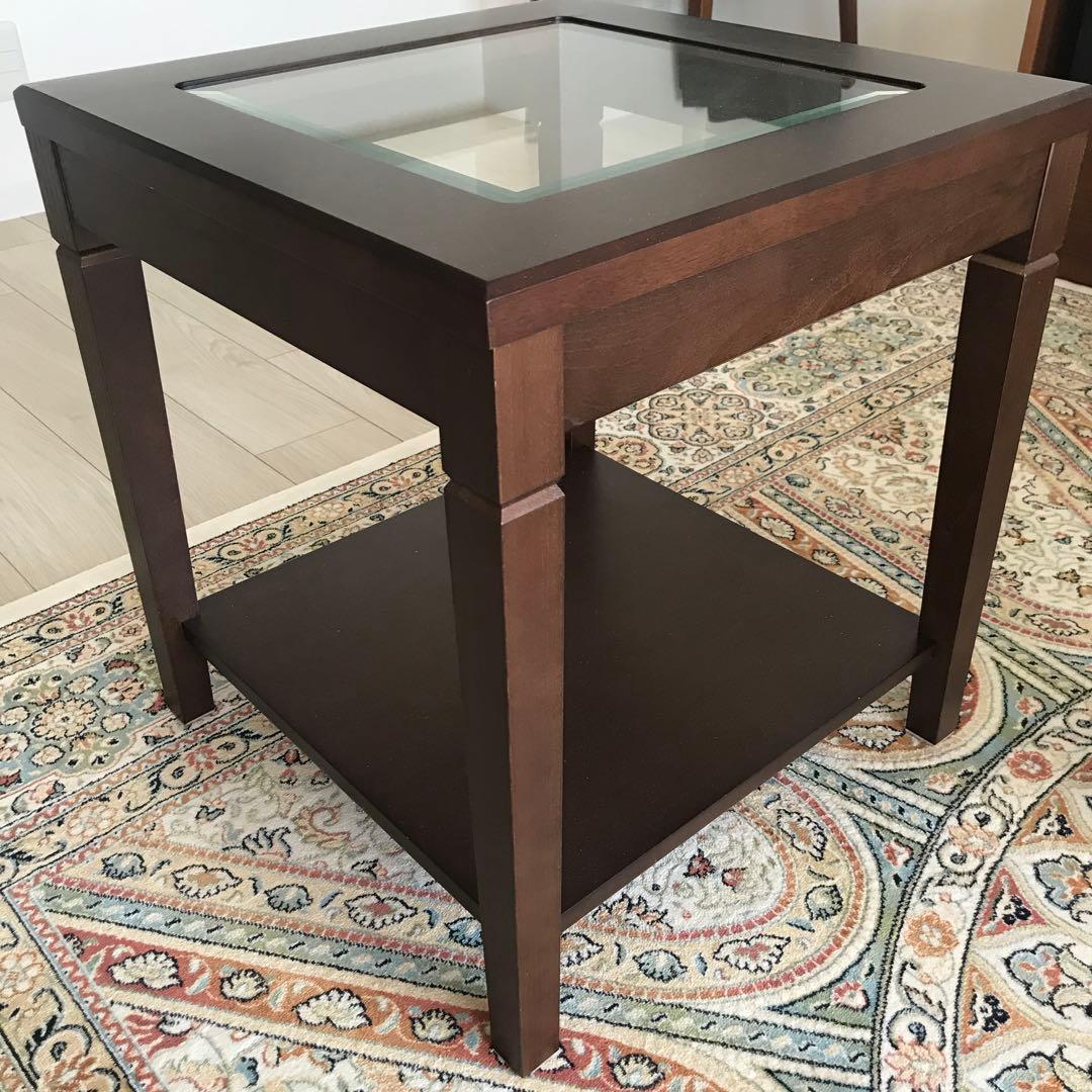 マルニ木工 maruni ネストテーブル ガラスサイドテーブル-純正最安価格