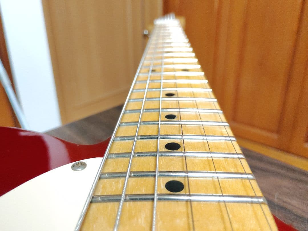 最終値下げ　テレキャスター　チェリーレッド　コンポーネントギター