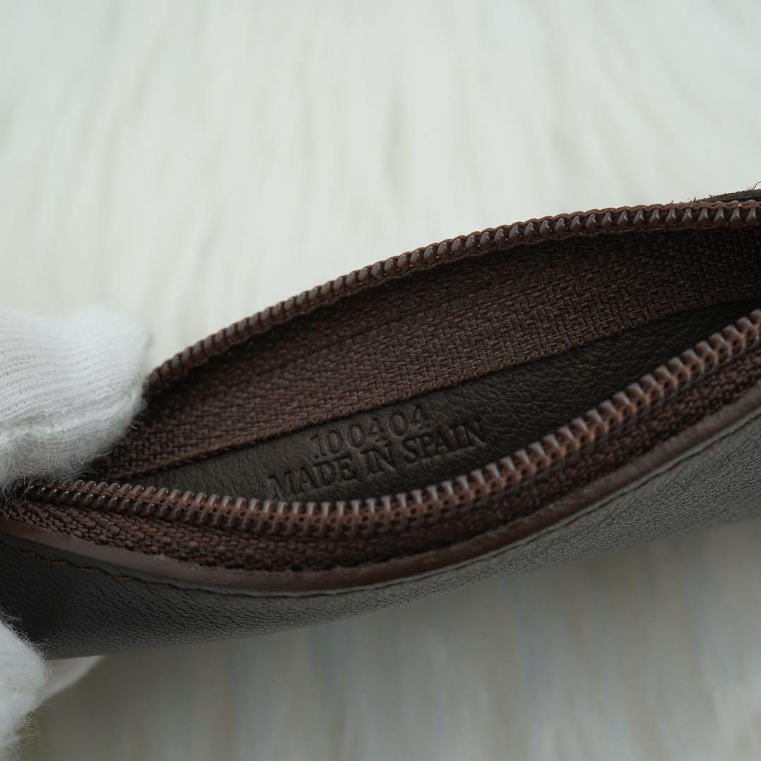 未使用品　箱・カード付き　LOEWE ロエベ　小銭入れ　ケース　ブラウン