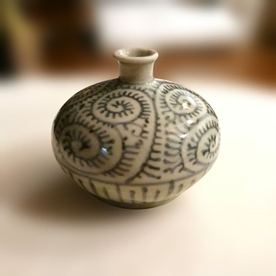 古伊万里　　　蛸唐草　油壺